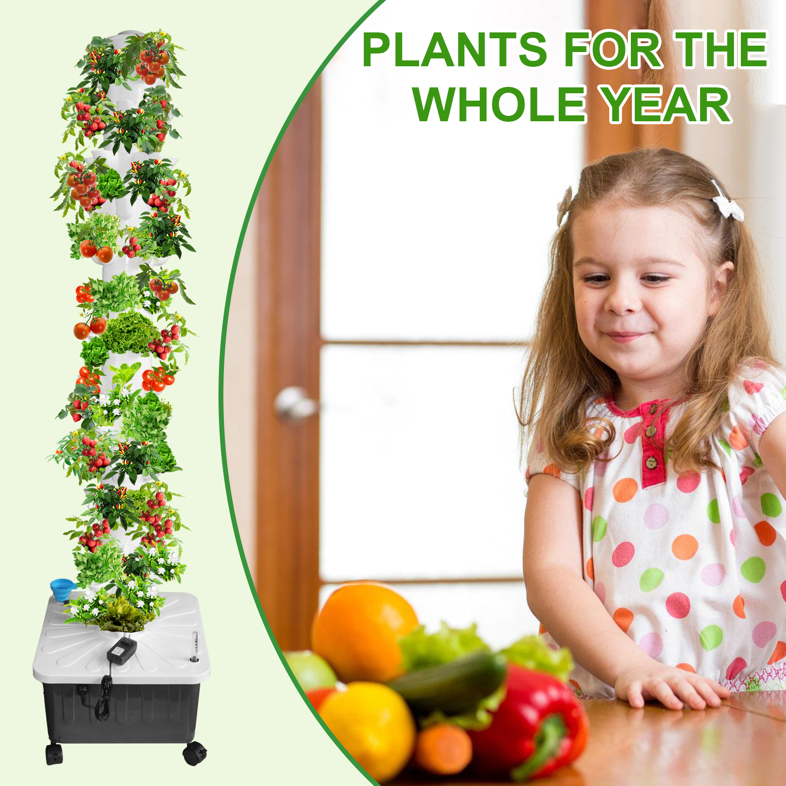 Hydroponic Grow Pod - Гидропонная система для выращивания растений, вертикальная