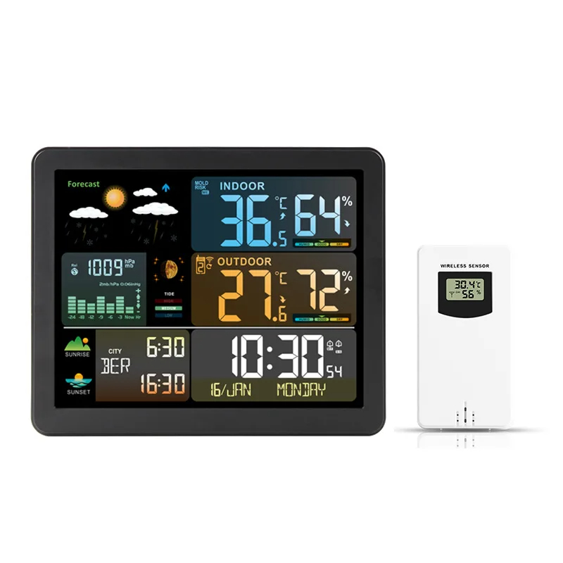 Garden Weather Station - Цифровая метеостанция, часы для использования в