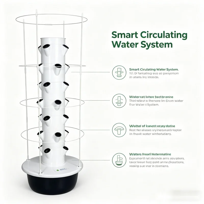 Вертикальная гидропонная башня – обзор и цена Smart Garden Vertical Planter