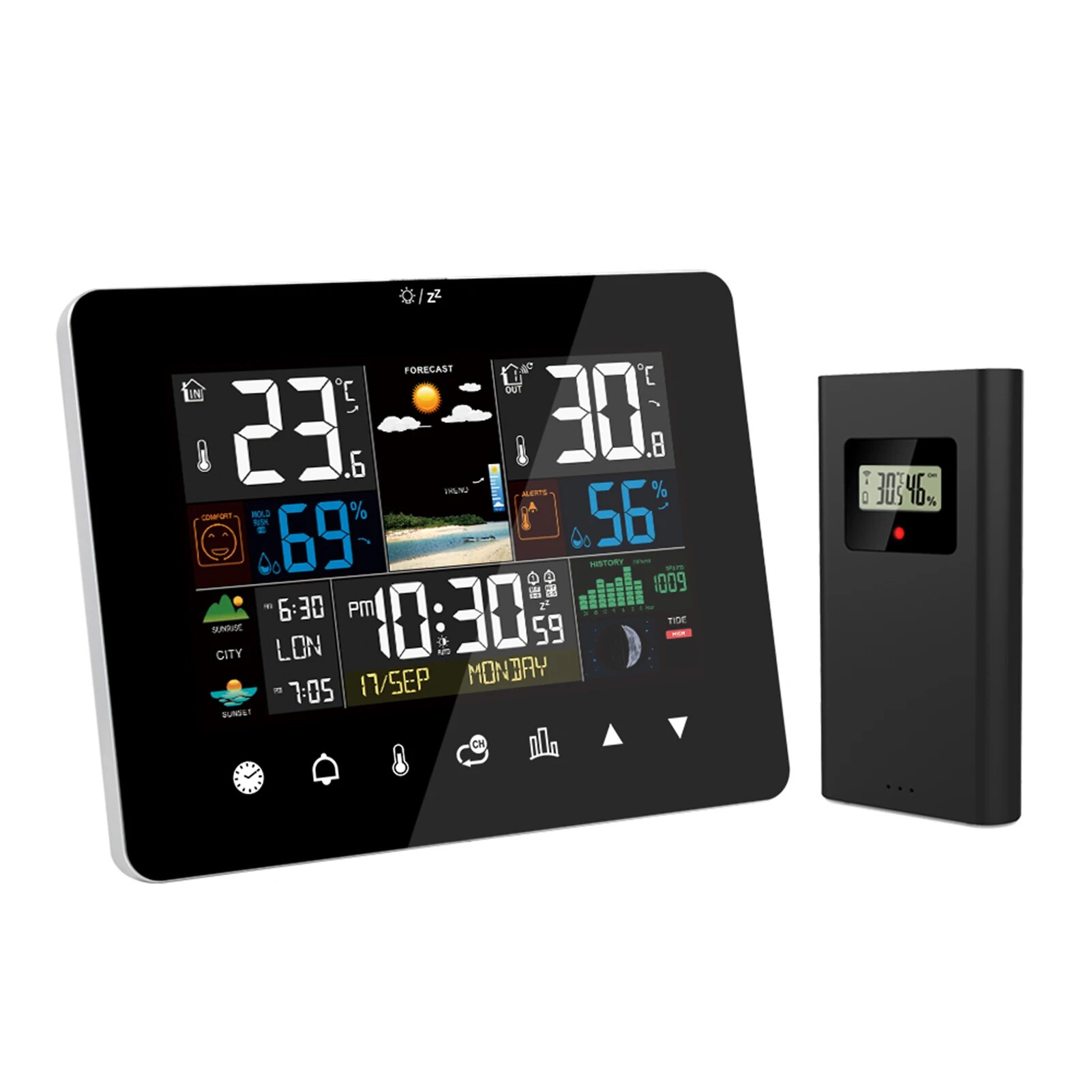 FJ3362G метеостанция будильник – обзор и цена Garden Weather Station