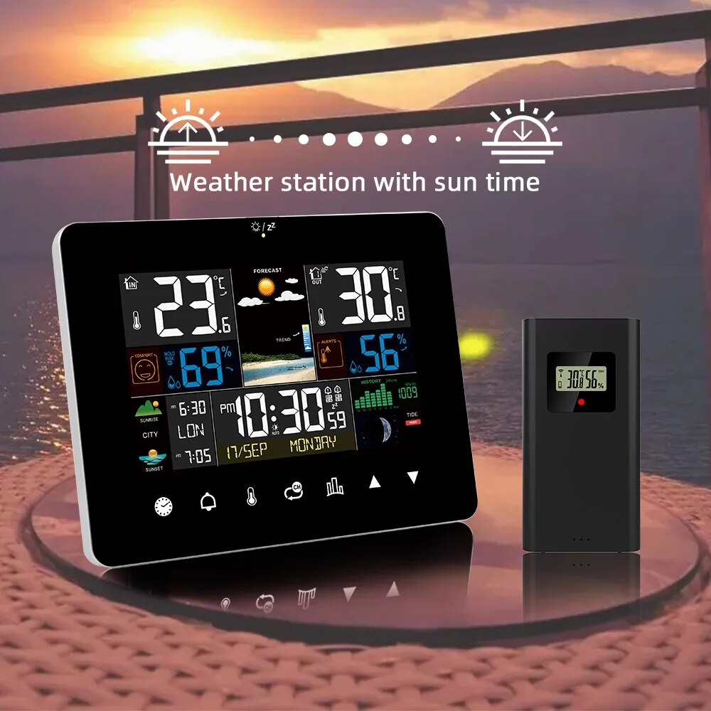FJ3362G метеостанция будильник – обзор и цена Garden Weather Station