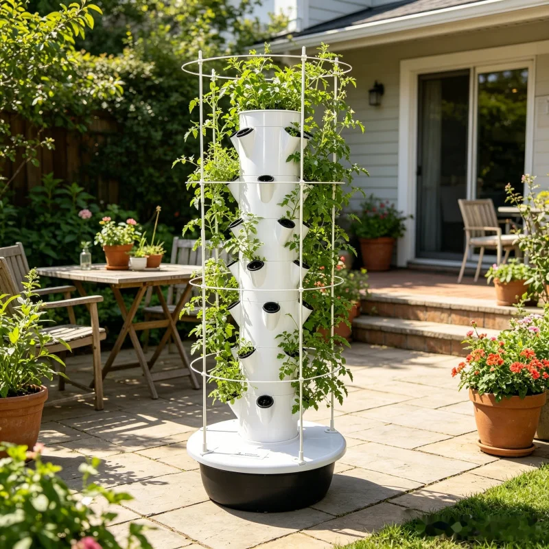 9-уровневая гидропонная башня  – обзор и цена Smart Garden Vertical Planter