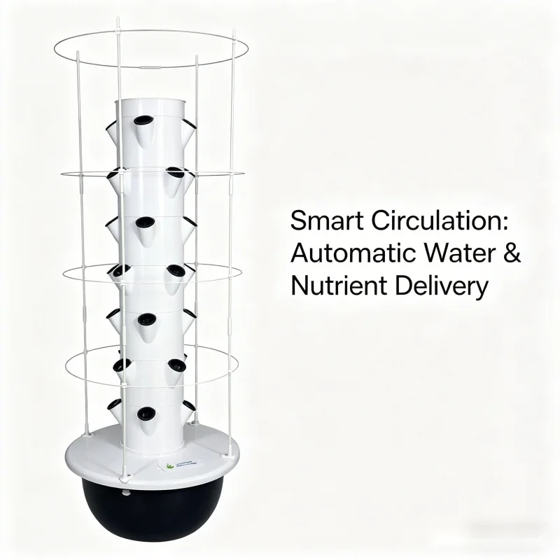 9-уровневая гидропонная башня  – обзор и цена Smart Garden Vertical Planter