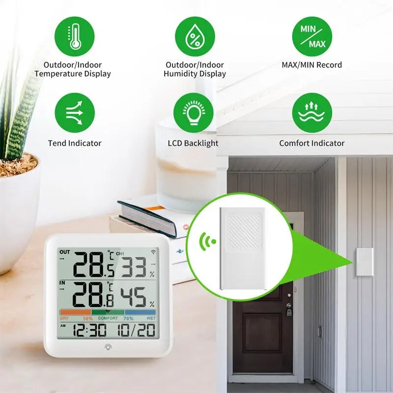 Цифровой термогигрометр с дист – обзор и цена Garden Weather Station