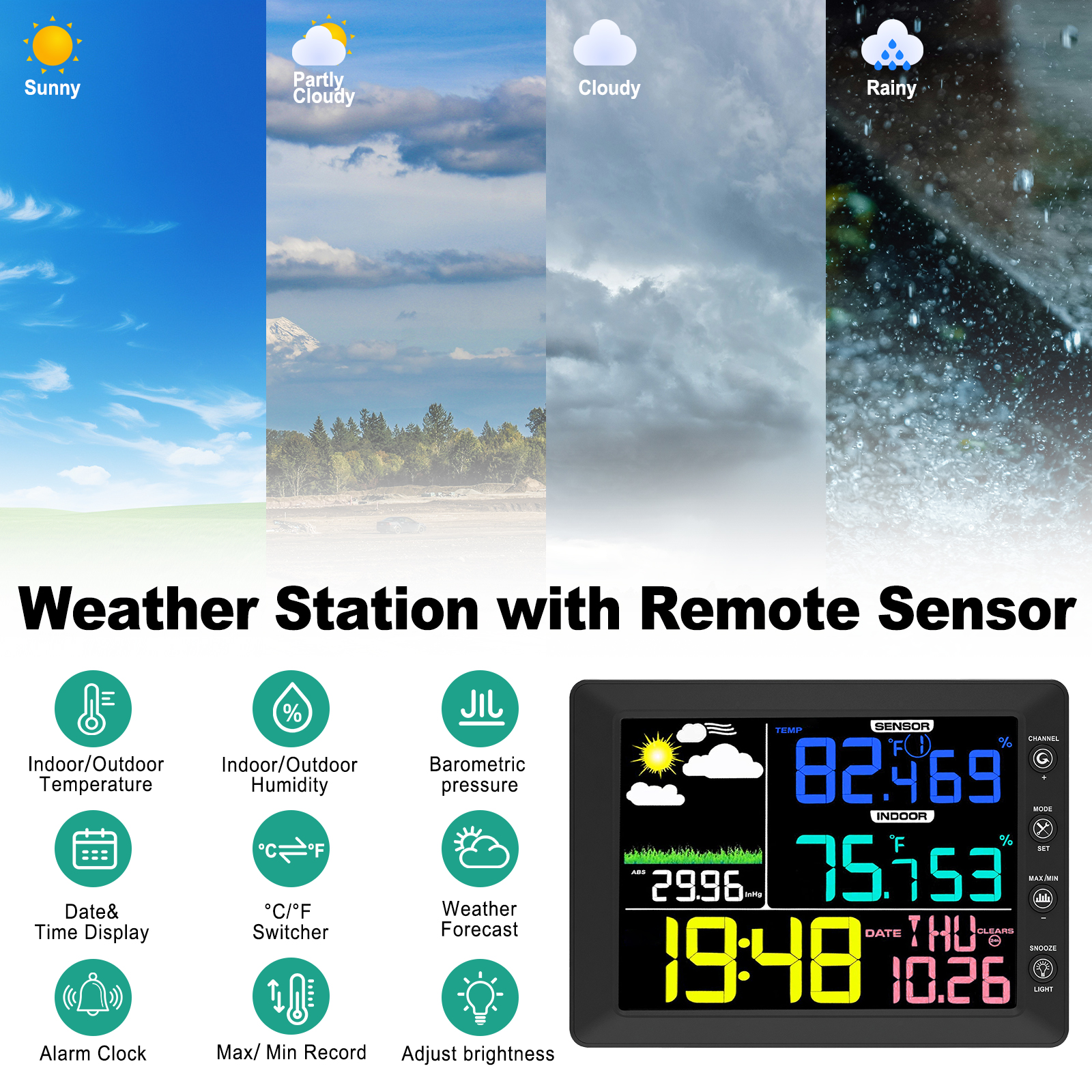 Беспроводная метеостанция с на – обзор и цена Garden Weather Station