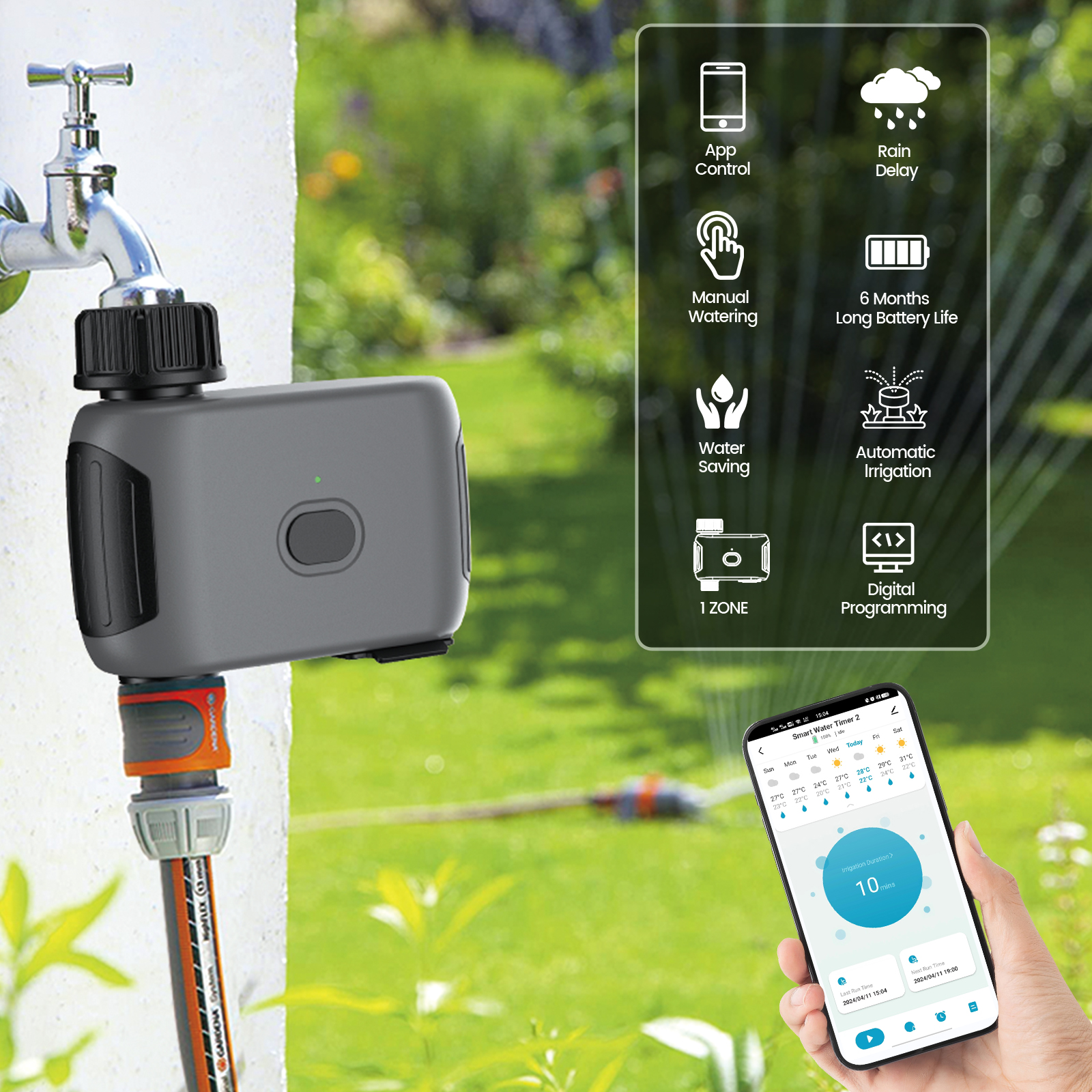 Insoma Wi-Fi спринклерный тайм – обзор и цена Smart Garden Tap