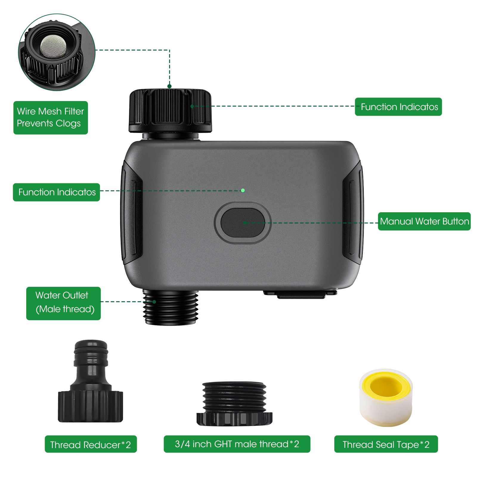 Insoma Wi-Fi спринклерный тайм – обзор и цена Smart Garden Tap