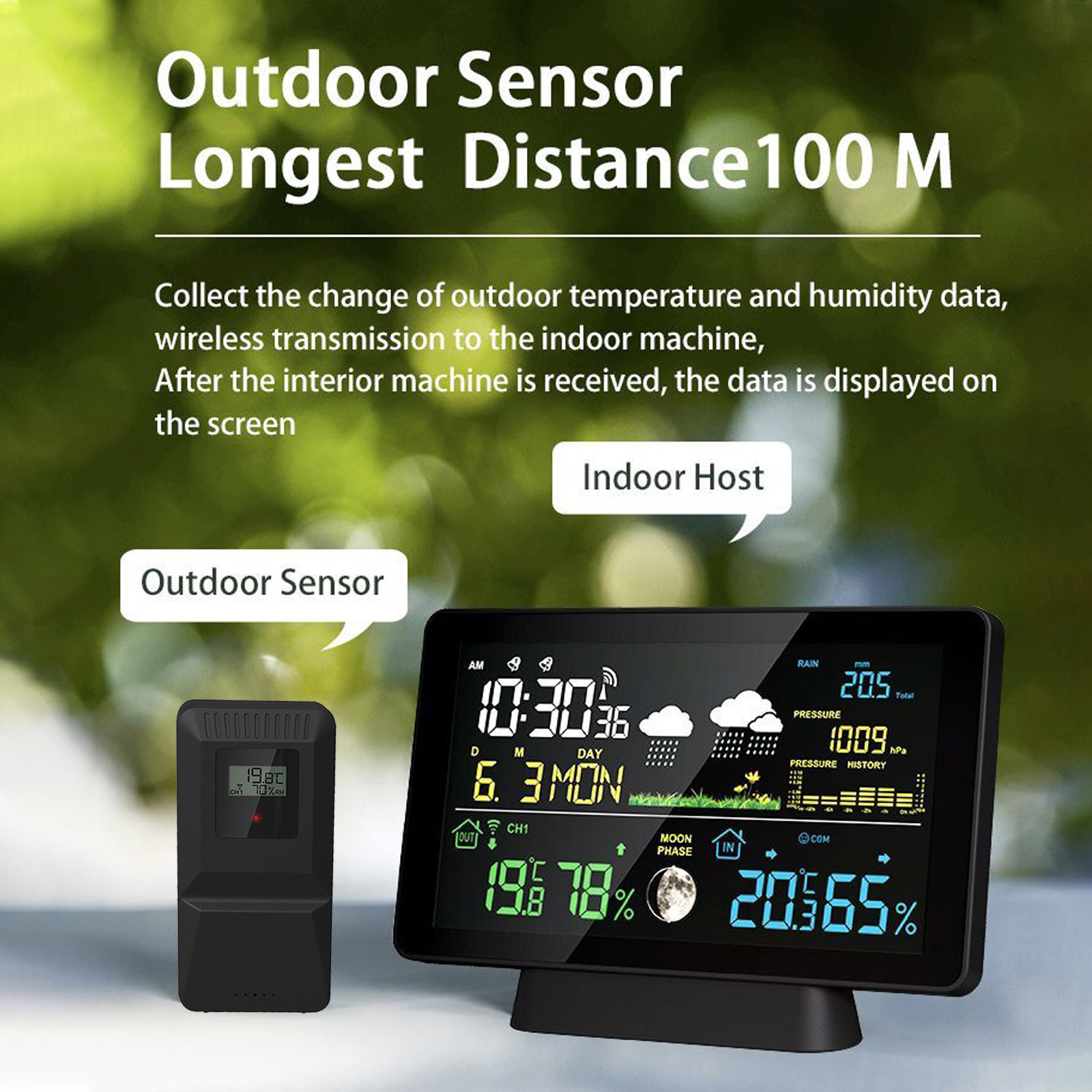 Внутренняя/наружная беспроводн – обзор и цена Garden Weather Station